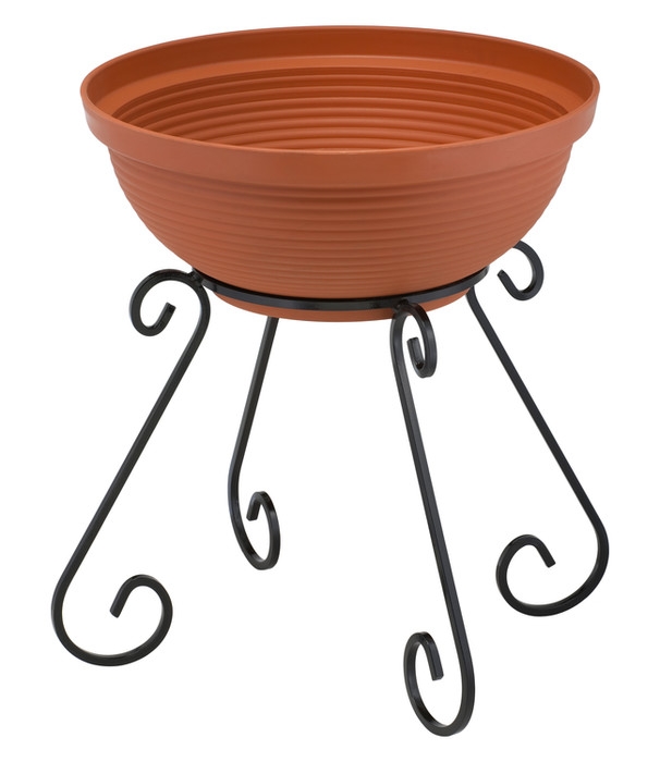 Vysoký stojan na květiny s 1 miskou